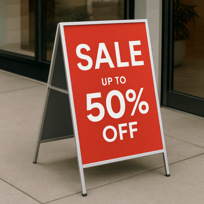 Corflute A Frame Signs