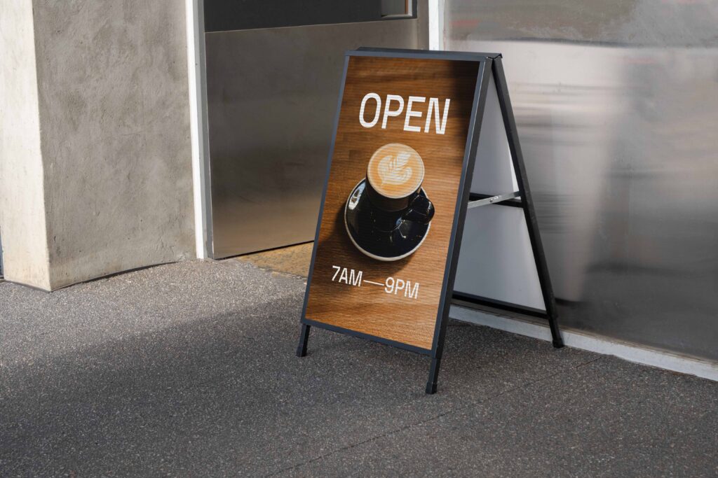 Insertable Corflute A Frame Sandwich Board