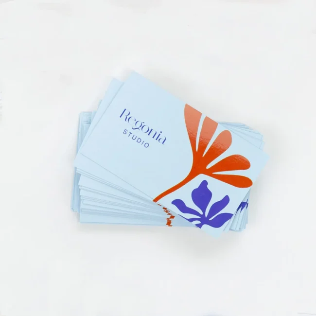 Spot UV business cards from Print Shop