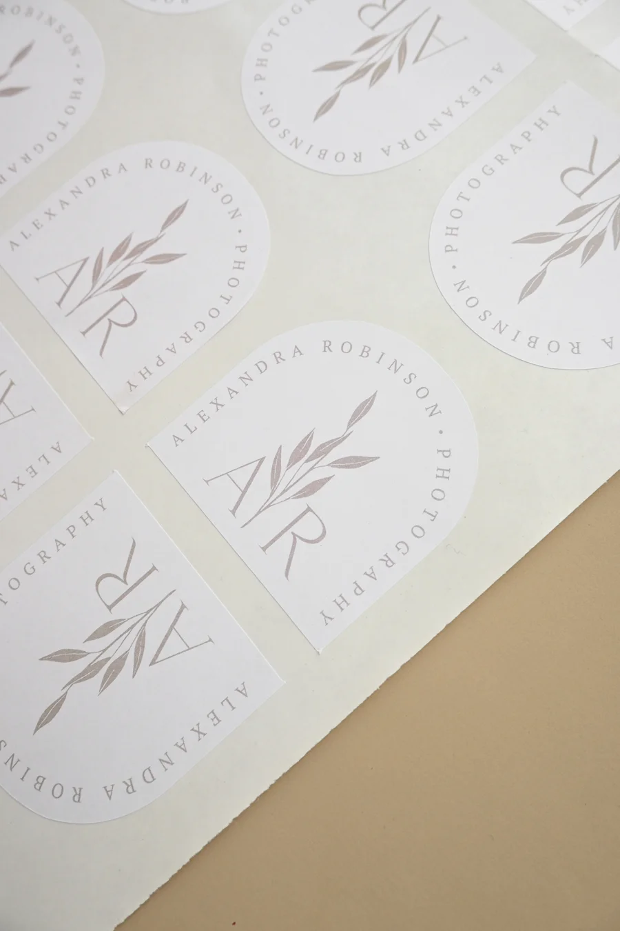 Custom kiss-cut sticker sheet flat lay