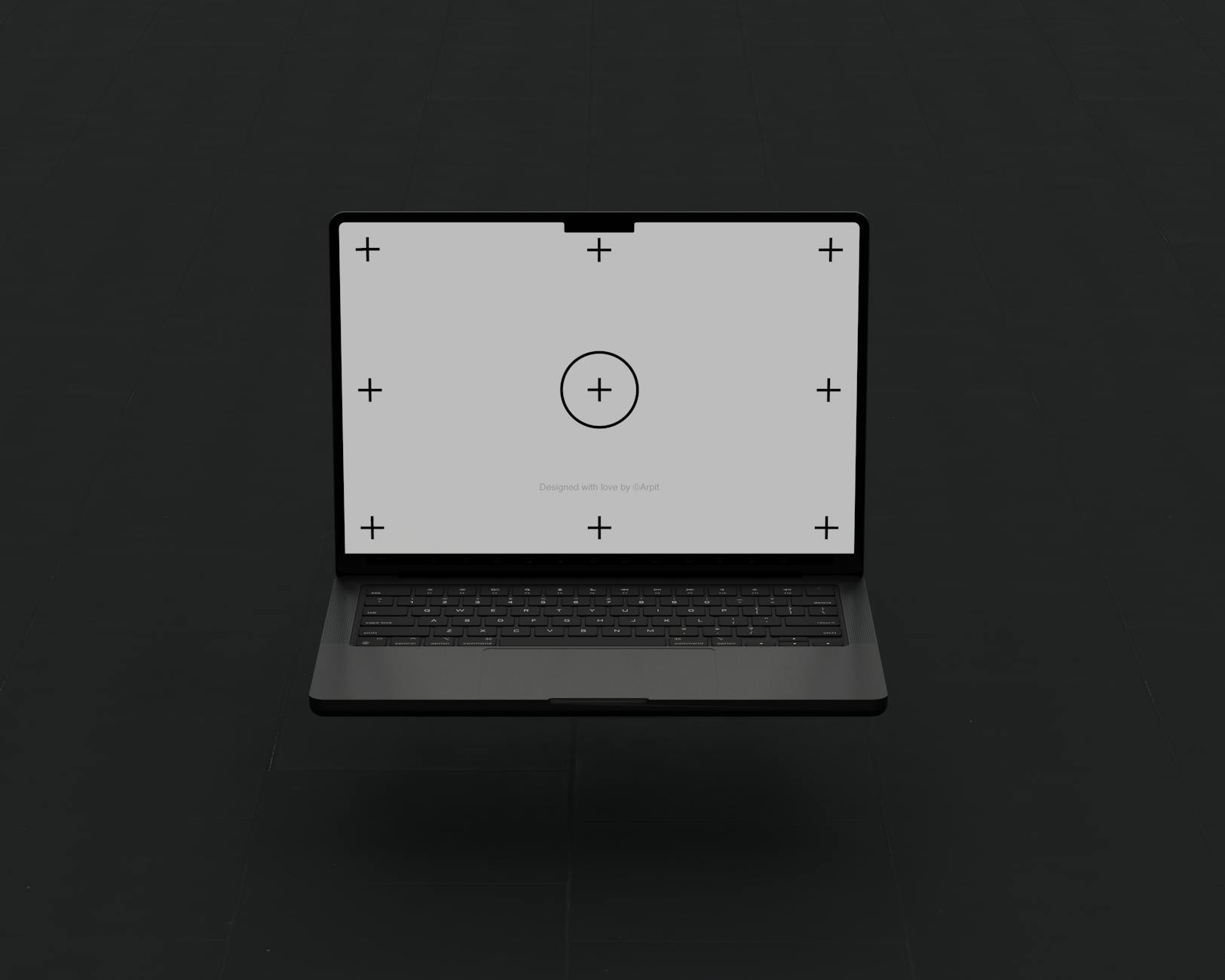 Professional laptop with a precisely die-cut company logo sticker on the lid, next to a branded water bottle on a clean office desk