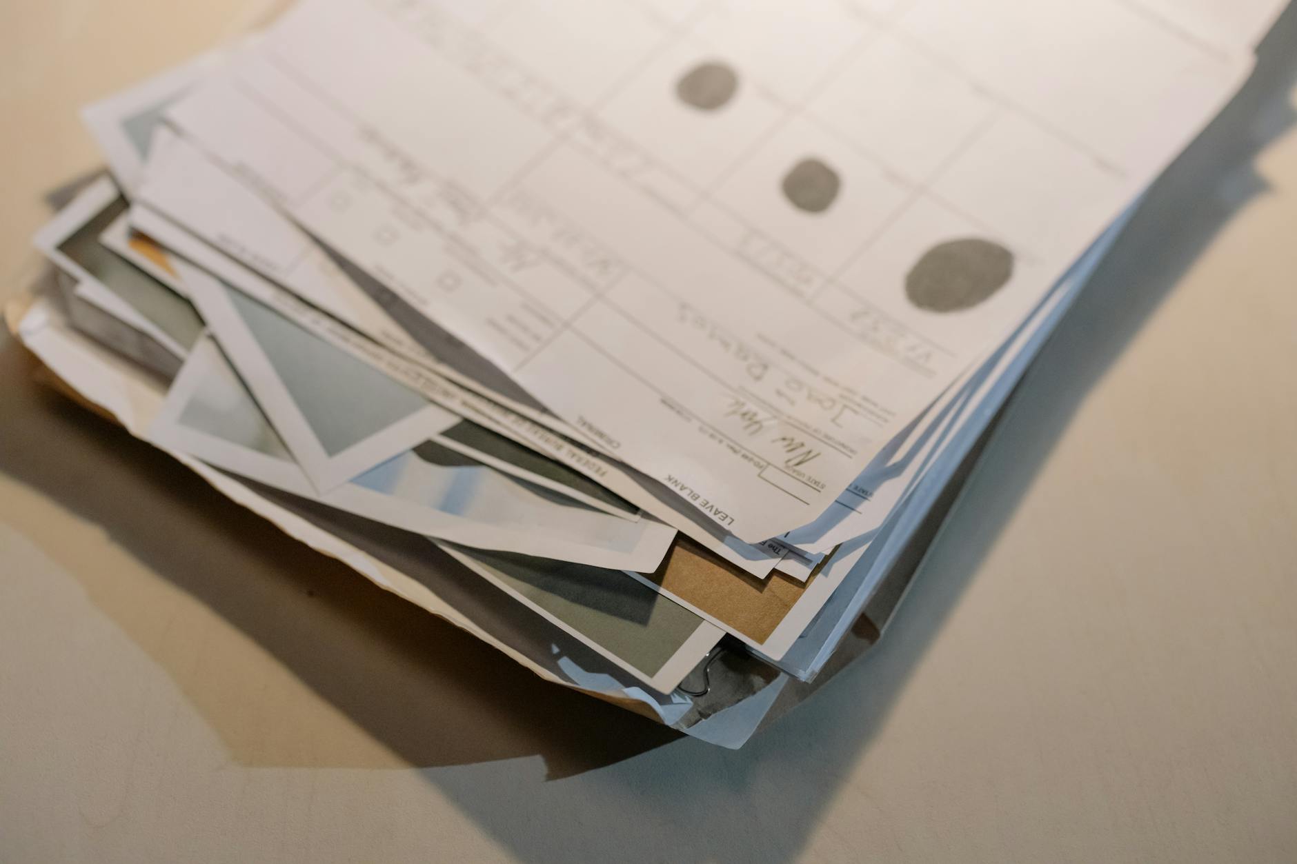 Printed flyers in DL, A5 and A6 sizes arranged on a surface to show the scale difference.