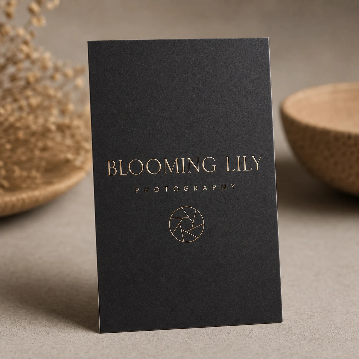 Photographer business card, portrait mini format · 350gsm soft-touch stock · full-colour digital print · soft-touch matte