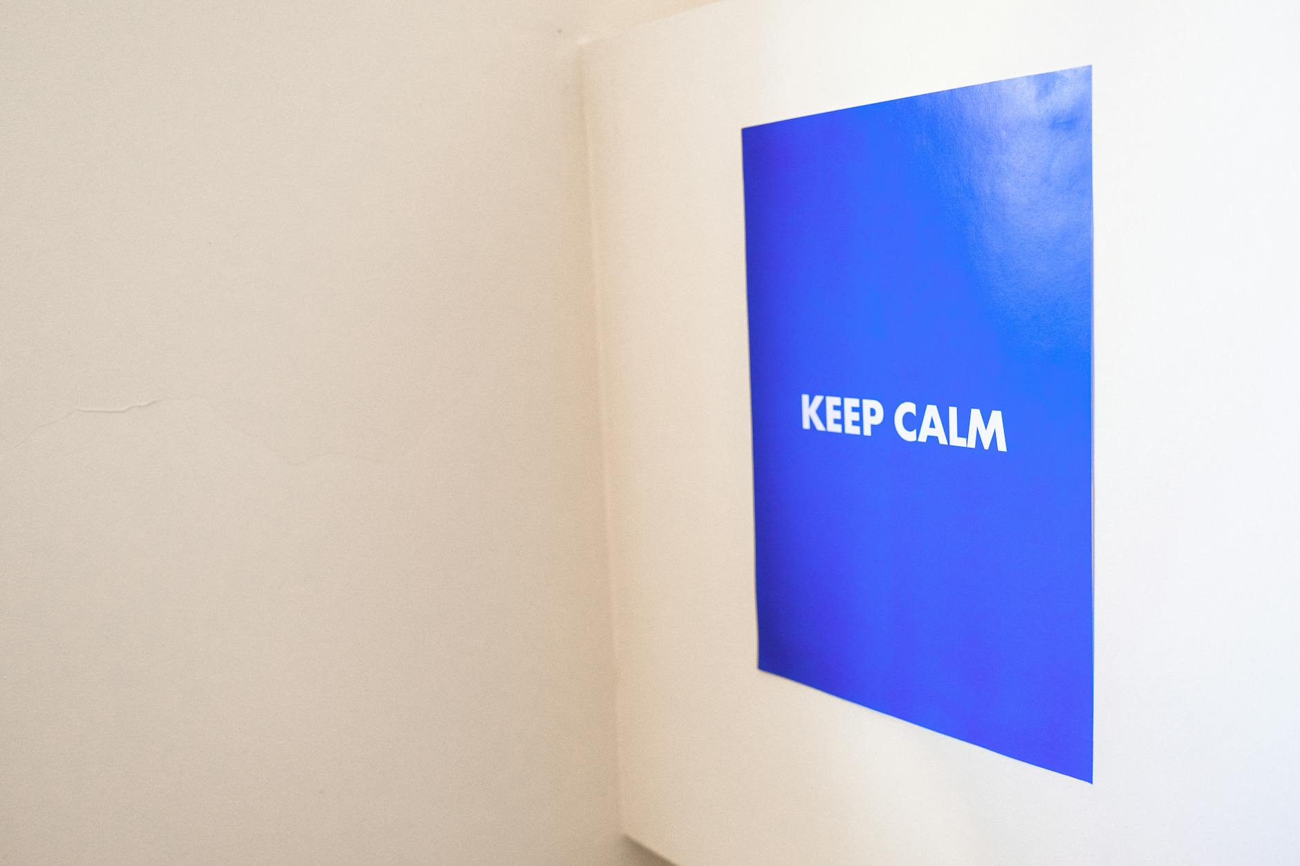 A full-colour printed poster displayed in a wall-mounted frame inside a cafe.