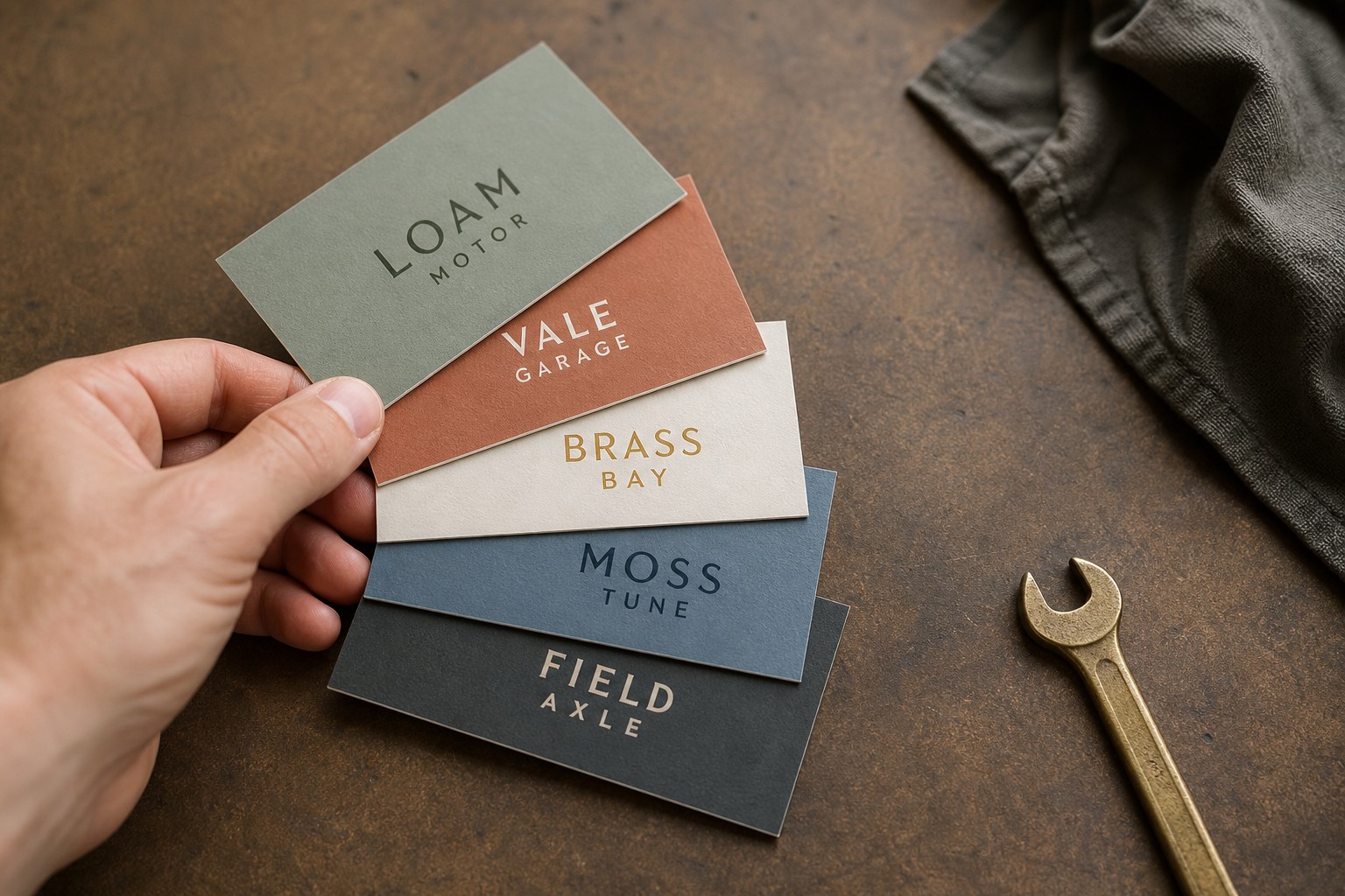 Standard business cards · heavyweight card stock · full-colour print · matte laminate · 24-hour production available