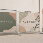 Mesh, vinyl and pull-up banners compared · perforated PVC mesh, 510gsm vinyl and retractable panel · full-colour CMYK digital print · hemmed edges, eyelets and aluminium cassette base