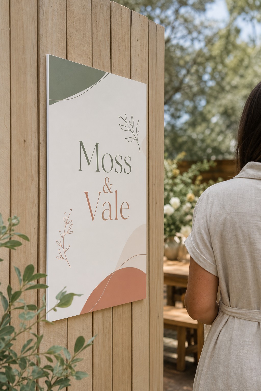 Foam PVC fence sign · smooth-faced expanded PVC · full-colour print · UV-laminated matte finish · thin rigid panel for 3 to 5 year use