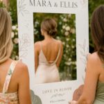Custom wedding selfie frame · 5mm TEKpvc Foamboard · full-colour print · clean-cut white edge · A1 594mm x 841mm