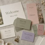 Wedding vendor print kit · linen and cotton business card stock · full-colour print · welcome proof and swatch tags