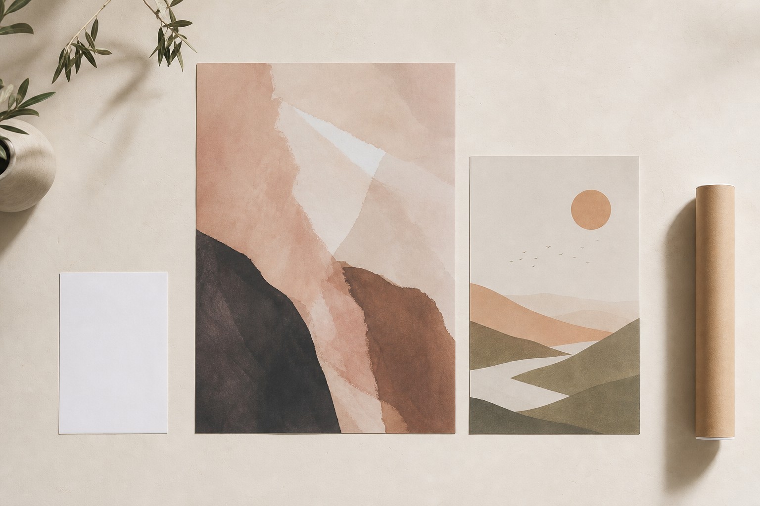 B1 poster (707 x 1000mm) and A1 poster (594 x 841mm) · 200gsm synthetic stock