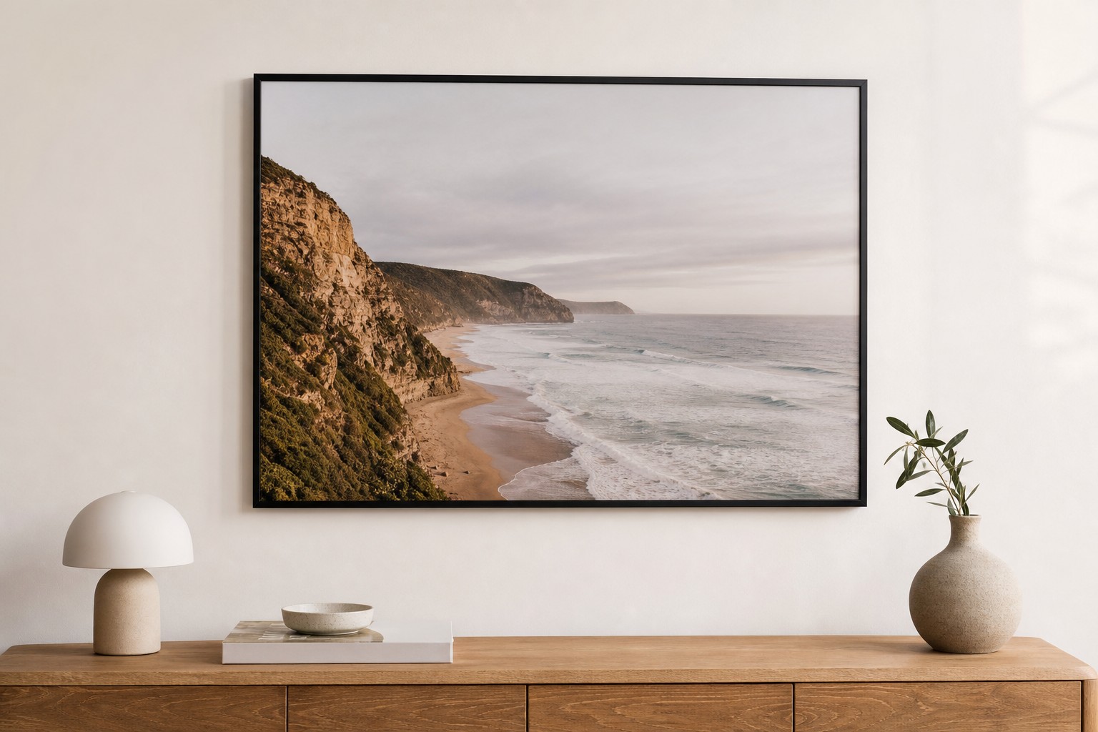 A1 custom poster · 200gsm synthetic stock · water-resistant · 20 to 30cm above furniture