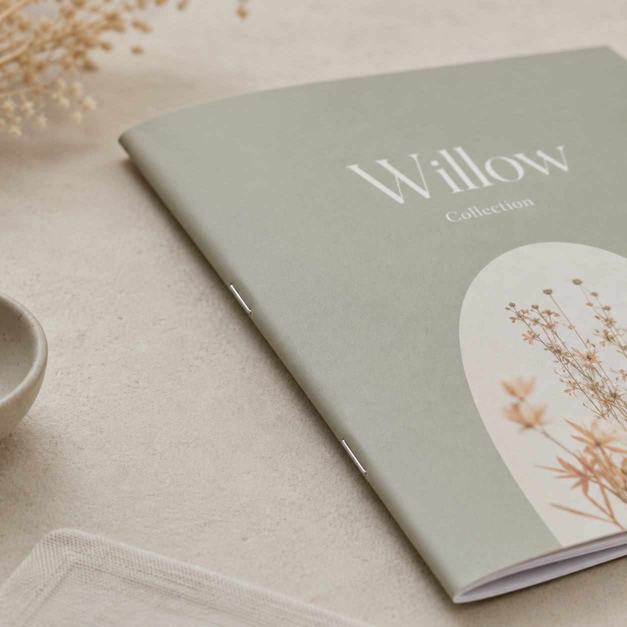 A5 booklet cover and fold · 170 gsm matte cover paper · full-colour digital print · no lamination