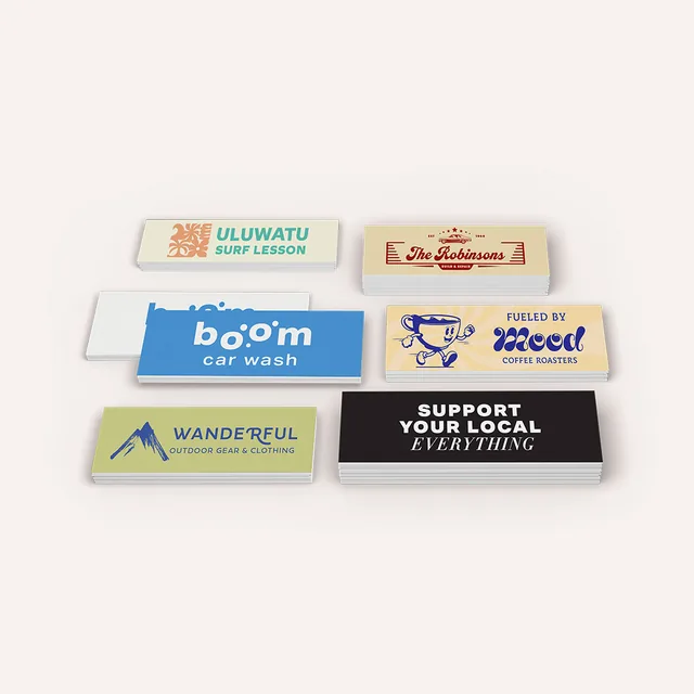 Bumper Stickers printed by Paperlust Print Shop.
