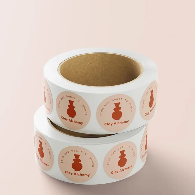Circle Labels printed by Paperlust Print Shop.