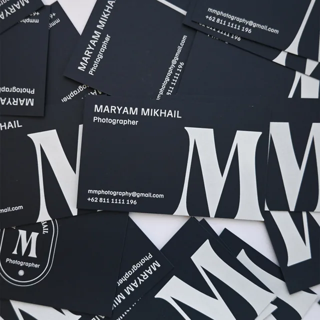 Coloured Paper Business Cards printed by Paperlust Print Shop.