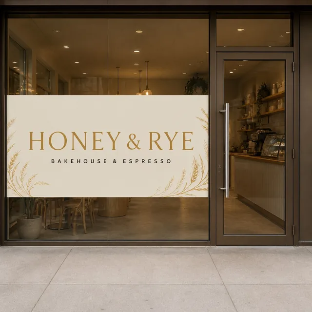 Window Graphics printed by Paperlust Print Shop.
