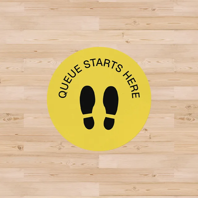 Floor Stickers printed by Paperlust Print Shop.