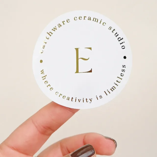 Foil Stickers printed by Paperlust Print Shop.