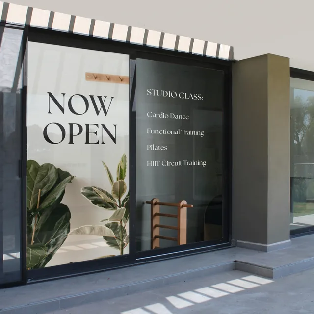 One Way Window Films printed by Paperlust Print Shop.
