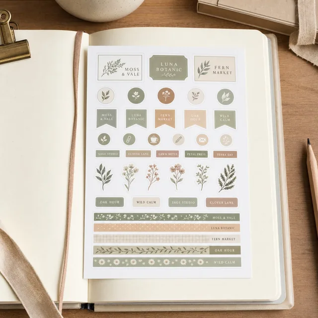 Sticker Sheets printed by Paperlust Print Shop.